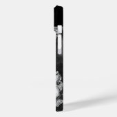 MUSICAL CAT,OWL,VIOLIN,HARP Black White Grey Music Case-Mate iPhone Case (Achterkant / Links)