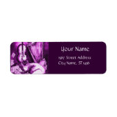 MUSICAL CAT, Roze Paars Violet en wit Etiket (Voorkant)