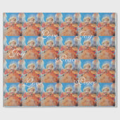 MUSICAL CHRISTMAS ANGEL ,JOY PEACE LOVE CADEAUPAPIER (Vlak)