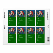 MUSICAL CHRISTMAS NIGHT/SANTA BUGLER ETIKET (Full Sheet)