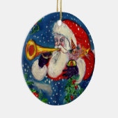 MUSICAL CHRISTMAS NIGHT/SANTA CLAUS BUGLER KERAMISCH ORNAMENT (Rechts)