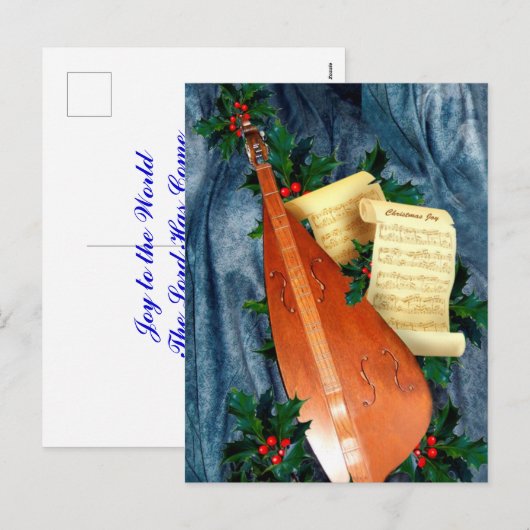 Musical Christmas Wenskaart Feestdagenkaart (Voorkant / Achterkant)