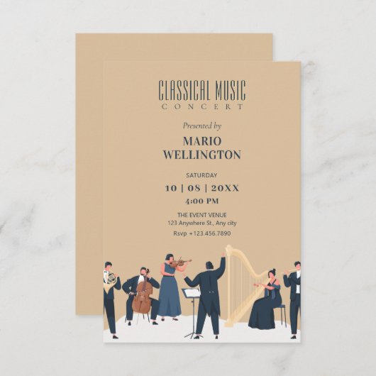 Musical Classic concert Kaart (Voorkant / Achterkant)