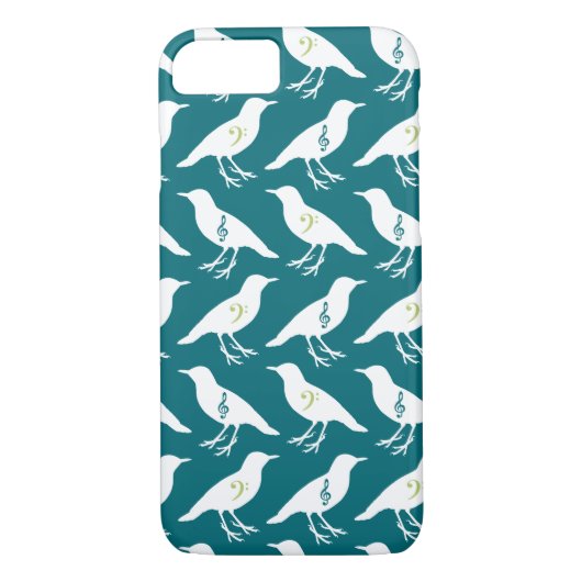 Musical Clef Birds Case-Mate iPhone Case (Achterkant)