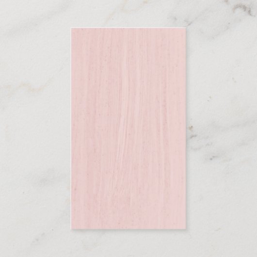 Musical Clef Logo Vocalist Singer Blush Pink Music Visitekaartje (Achterkant)