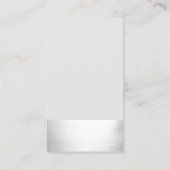 Musical Clef Logo Vocalist Songwriter Music Visitekaartje (Achterkant)