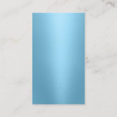 Musical Clef Logo zanger Licht Blauw Muziek Visitekaartje (Achterkant)