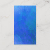 Musical Clef Logo Zanger Waterverf Muziek Visitekaartje (Achterkant)