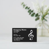 Musical Clef Symbol Visitekaartje (Staand voorkant)
