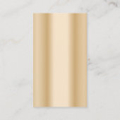 Musical Clef Vocalist Singer Modern Gold Music Visitekaartje (Achterkant)