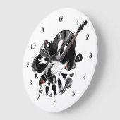 Musical Collage Music Lovers Wall Clock Grote Klok (Hoek)