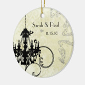 Musical Cute Black Birds  Chandelier Keramisch Ornament (Links)