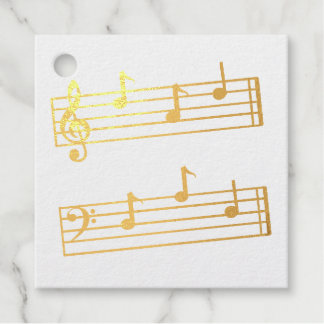 MUSICAL DAD NOTES TREBLE BASS CLEF STAVES FATHER BEDANKJES LABELS