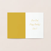 MUSICAL DAD NOTES TREBLE BASS CLEF STAVES FATHER FOLIE KAARTEN (Binnen)