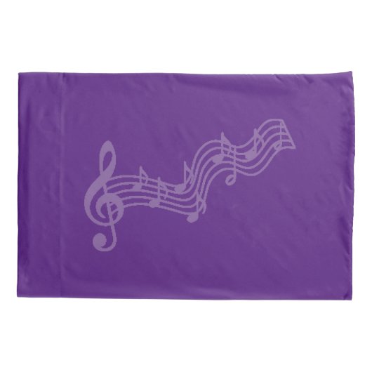 Musical Design Gepersonaliseerd Name Pillow Hoesje Kussensloop (Achterkant)