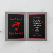 Musical Drum Beats 16th Birthday Kaart (Binnen)