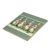  Musical Easter Bunnies Green Tegeltje (Zijkant)