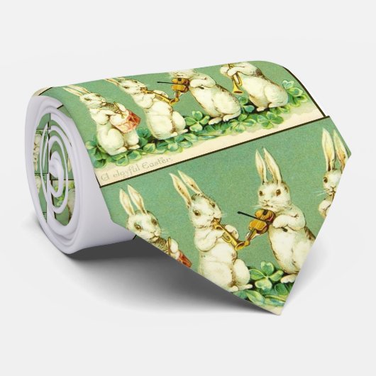 Musical Easter Bunnies Stropdas (Opgerold)