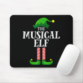 Musical Elf Matching Family Group Christmas Party Muismat (Met muis)