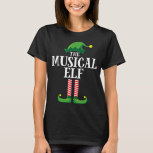 Musical Elf Matching Family Group kerstparty T-shirt
