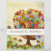 Musical Enchanted Forest Flower Tree Wedding (Voorkant)