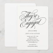 Musical Engagement Party Uitnodiging (Voorkant / Achterkant)