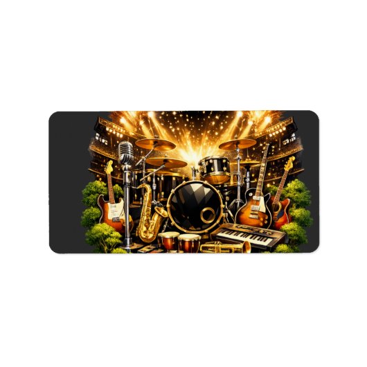 Musical Equipment Etiket (Voorkant)