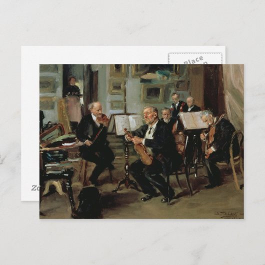 Musical Evening, 1906 Briefkaart (Voorkant / Achterkant)