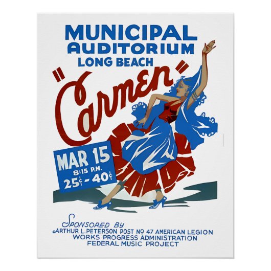  Musical Event Poster - Carmen (Voorkant)