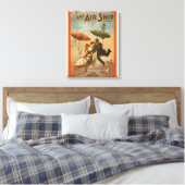 Musical Farce Comedy, The Air Ship Theater 2 Canvas Afdruk (Insitu (Slaapkamer))