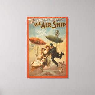 Musical Farce Comedy, The Air Ship Theater 2 Canvas Afdruk