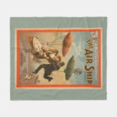 Musical Farce Comedy, The Air Ship Theater 2 Fleece Deken (Voorkant (Horizontaal))