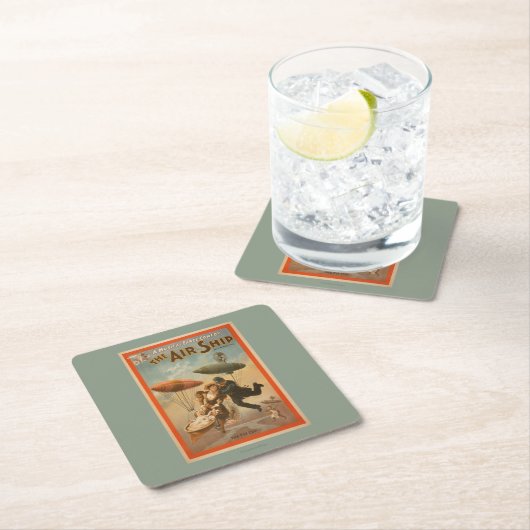 Musical Farce Comedy, The Air Ship Theater 2 Kartonnen Onderzetters (Insitu)