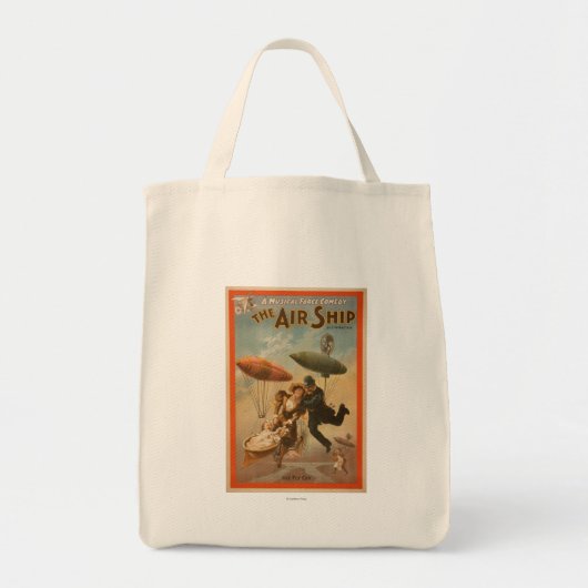 Musical Farce Comedy, The Air Ship Theater 2 Tote Bag (Voorkant)