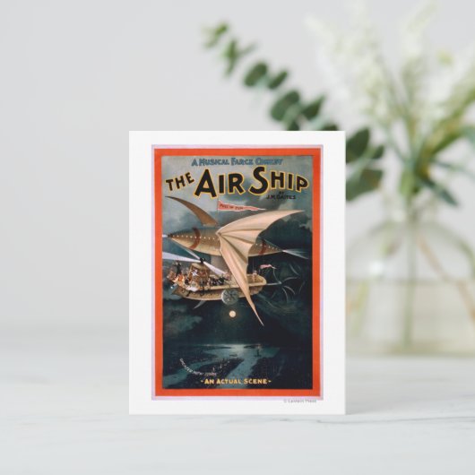 Musical Farce Comedy, The Air Ship Theater Briefkaart (Staand voorkant)