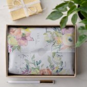 Musical Floral Tissuepapier (Geschenk)
