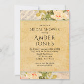 Musical Floral Vrijgezellenfeest Kaart (Voorkant)