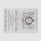 Musical Flowers Italy Baroque Music Decoupage Tissuepapier (Voorkant)