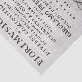 Musical Flowers Italy Baroque Music Decoupage Tissuepapier (Detail)