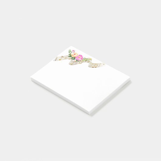 Musical Flowers Post-it® Notes (Schuin)