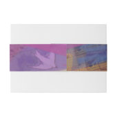 Musical Flying Dove Bat Mitzvah Envelope Wrap Band Uitnodigingen Wikkel (Achterkant Voorbeeld)