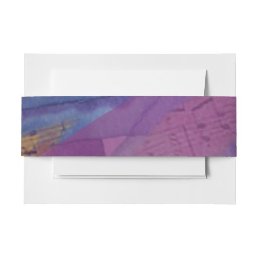 Musical Flying Dove Bat Mitzvah Envelope Wrap Band Uitnodigingen Wikkel (Voorkant Voorbeeld)