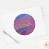 Musical Flying Dove Bat Mitzvah Sticker Seal (Envelop)
