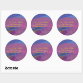 Musical Flying Dove Bat Mitzvah Sticker Seal (Vel)