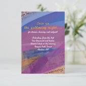 Musical Flying Dove Mitzvah Party Reception Card Informatiekaartje (Staand voorkant)