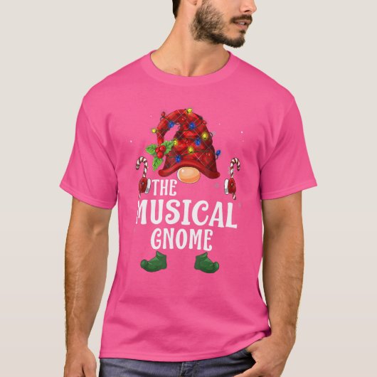 Musical Gnome Buffalo Pset Matching Family Christu T-shirt (Voorkant)
