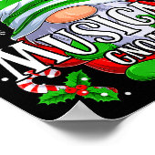 Musical Gnome Christmas Pajamas Matching Family Gr Poster (Hoek)