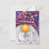 Musical Gnome Singing Kerstmis Kaart Notitiekaartje (Voorkant)