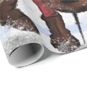 Musical Gnomes Christmas Wrapping Paper Cadeaupapier (Rol Hoek)