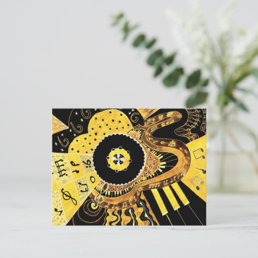 Musical Gold. Briefkaart (Staand voorkant)
